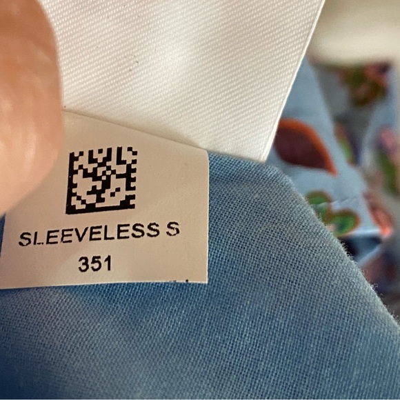 Boden Periwinkle Blue Floral Sleeveless Smocked Belted Cotton Mini Dress Size 6 - Picture 11 of 11